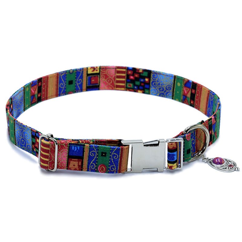 【COL - 026】Bohemian Vintage Pet Collar - MaoMao - Paws