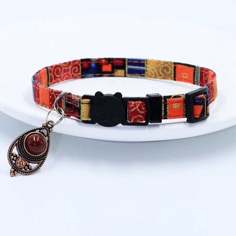 【COL - 026】Bohemian Vintage Pet Collar - MaoMao - Paws