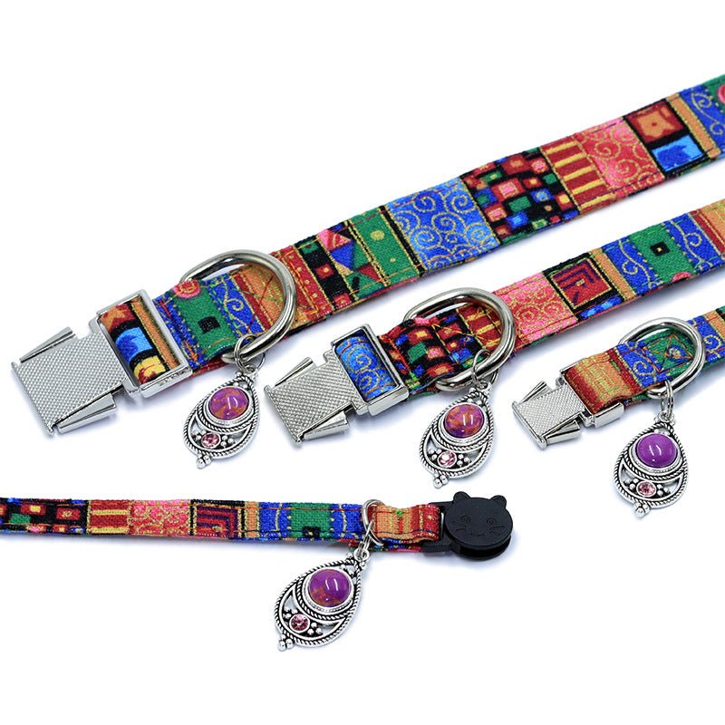 【COL - 026】Bohemian Vintage Pet Collar - MaoMao - Paws