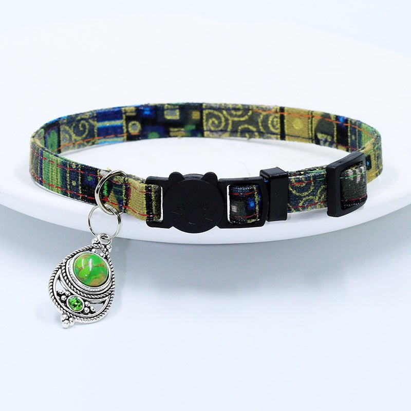 【COL - 026】Bohemian Vintage Pet Collar - MaoMao - Paws