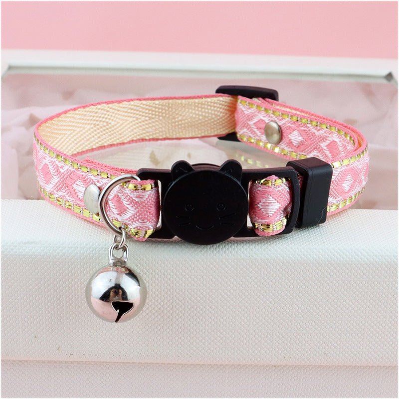 【COL - 027】Golden silk edge ethnic style pet collar - MaoMao - Paws