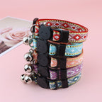 【COL - 027】Golden silk edge ethnic style pet collar - MaoMao - Paws