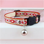 【COL - 027】Golden silk edge ethnic style pet collar - MaoMao - Paws