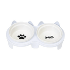 Elevated Ceramic Cat Bowl - MaoMao - Paws