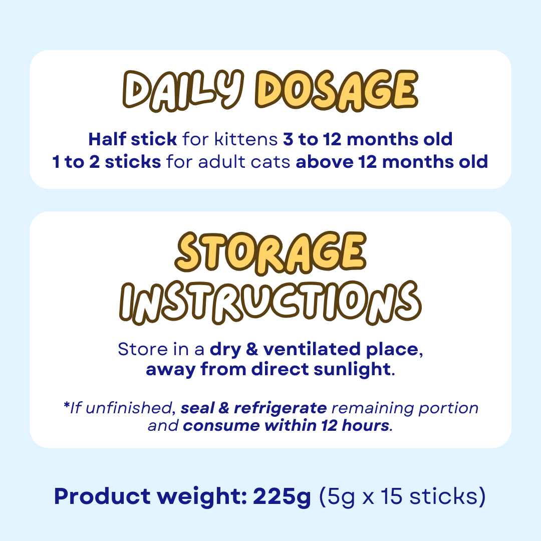 Fish Oil Puree Stick (15 Pcs) - MaoMao - Paws