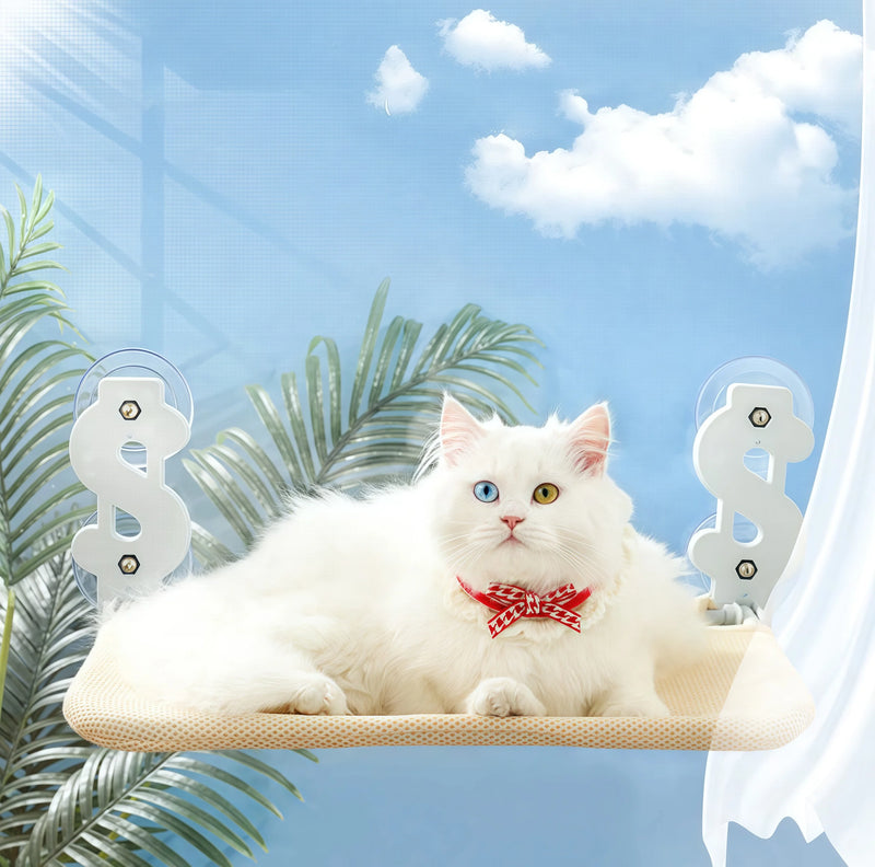 Wow! This Foldable Hammock Lets Your Cat Sunbathe in Total Comfort!