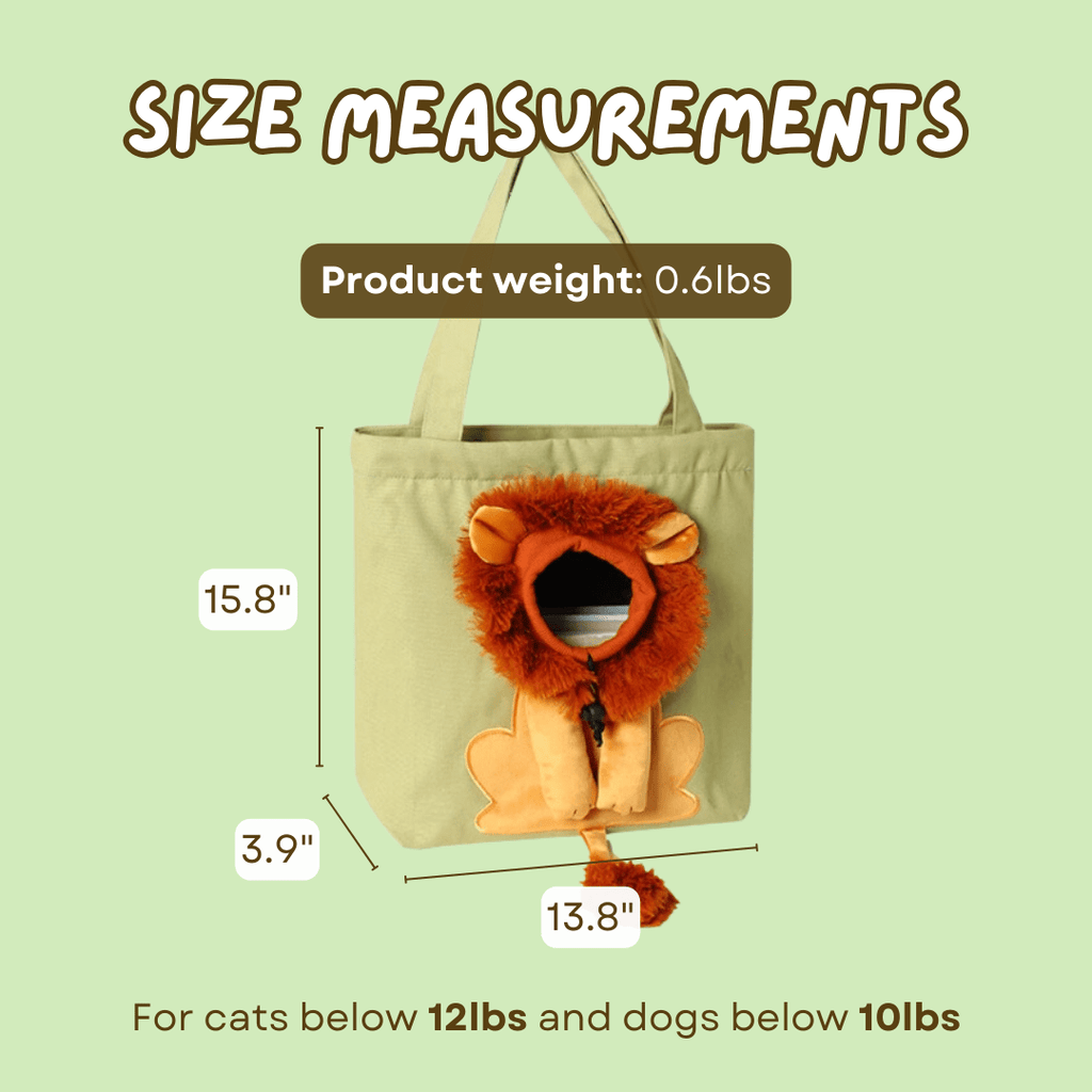 Lion Cat Bag - MaoMao - Paws