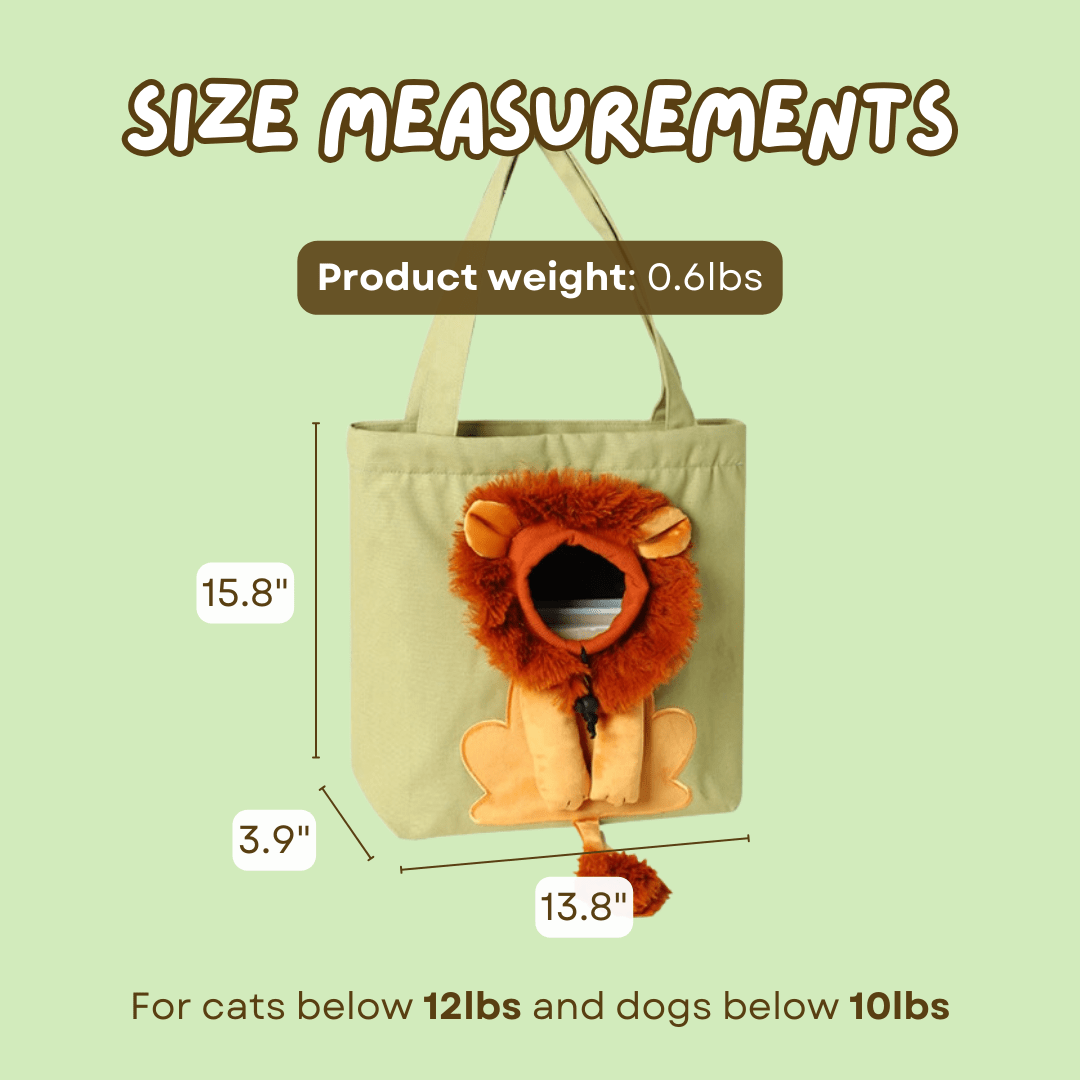 Lion Cat Bag - MaoMao - Paws