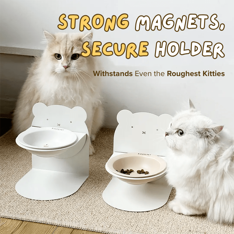 Magnetic Ceramic Bowl - MaoMao - Paws