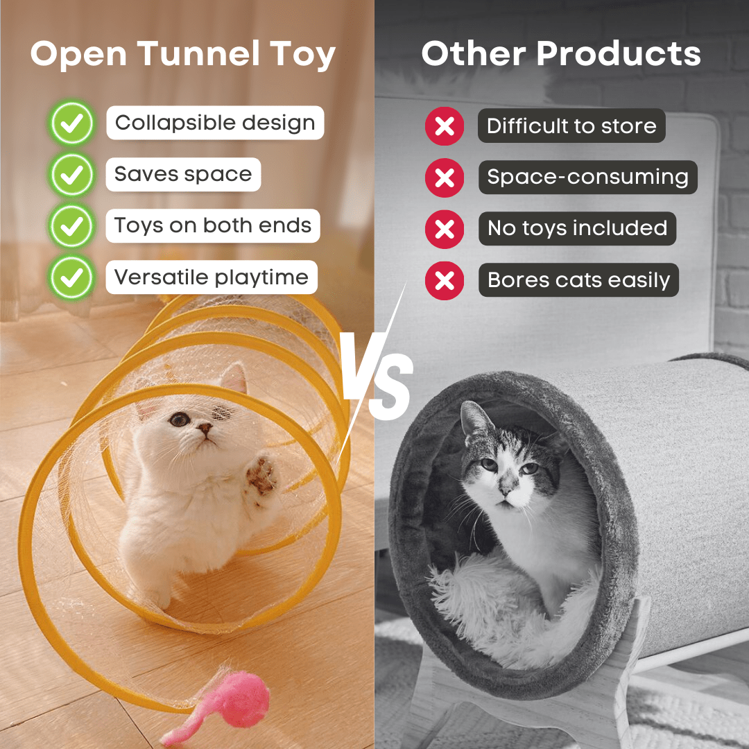 Open Tunnel Toy - MaoMao - Paws