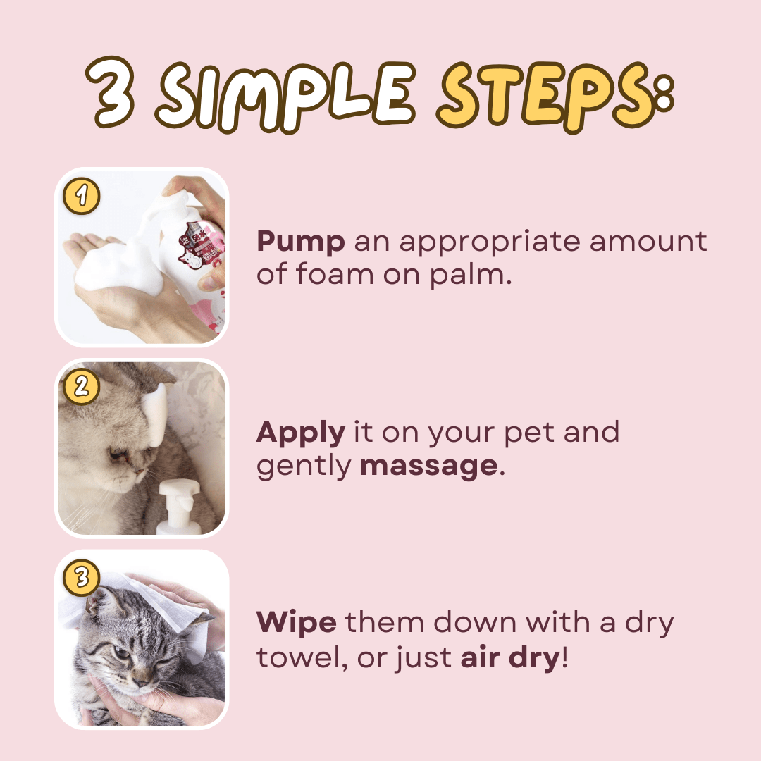 Waterless Cat Shampoo - MaoMao - Paws