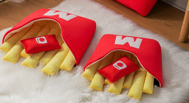 French Fry Bed So Cozy Even Cats Won’t Leave It!