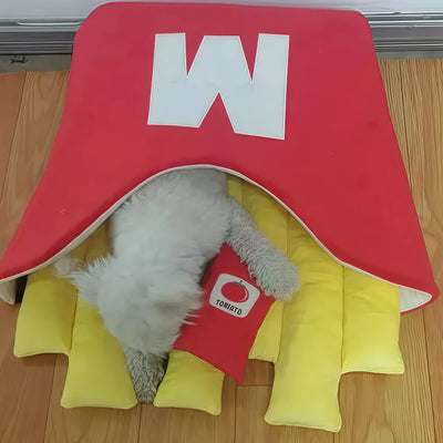 Best Pet Bed Ever—Looks Like a Real Fries Box!