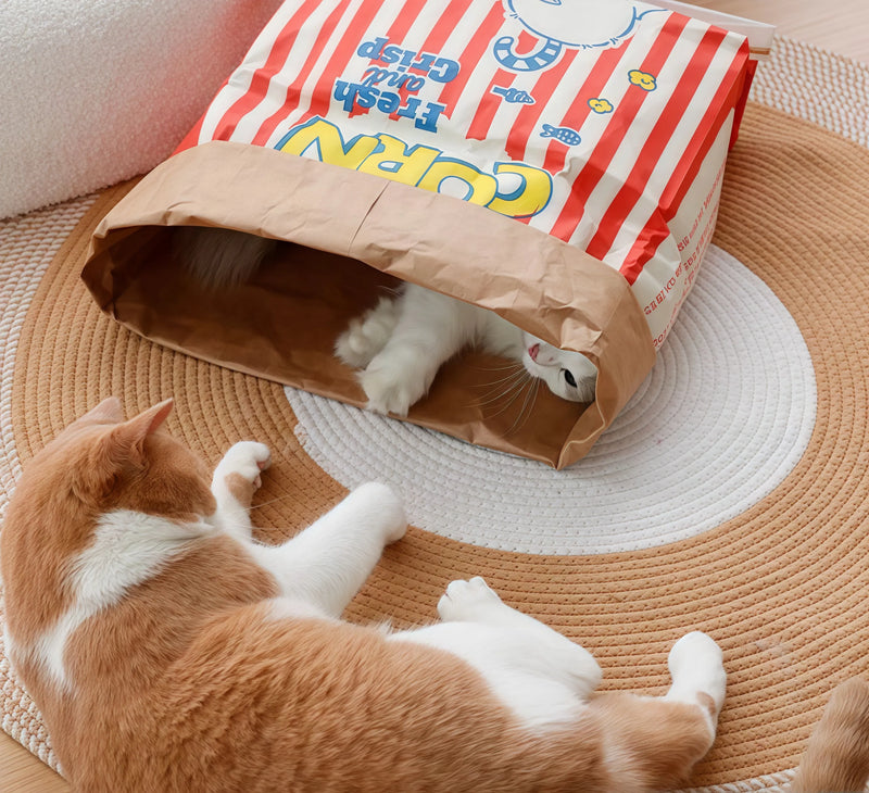 Wow! Cats Are Crazy About This Popcorn Bag!
