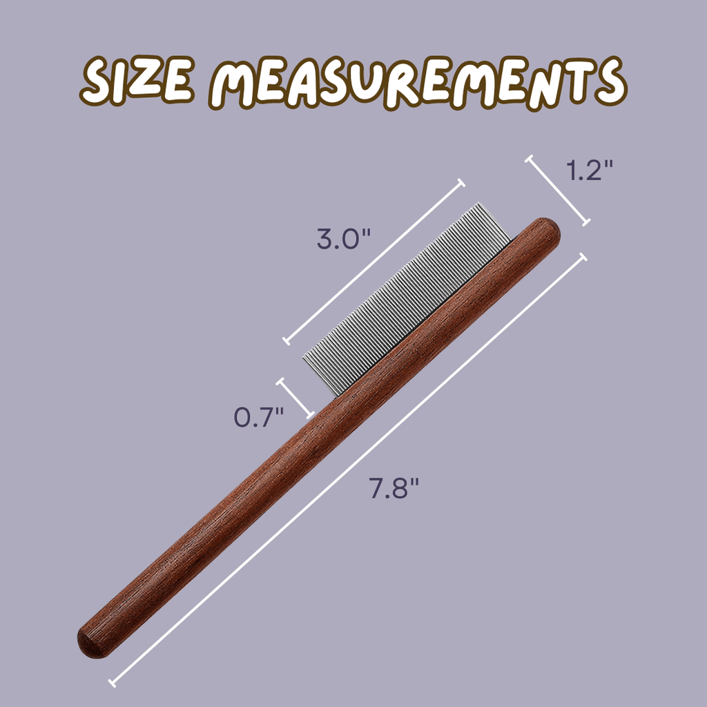 Wooden Cat Comb - MaoMao - Paws