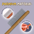Wooden Cat Comb - MaoMao - Paws